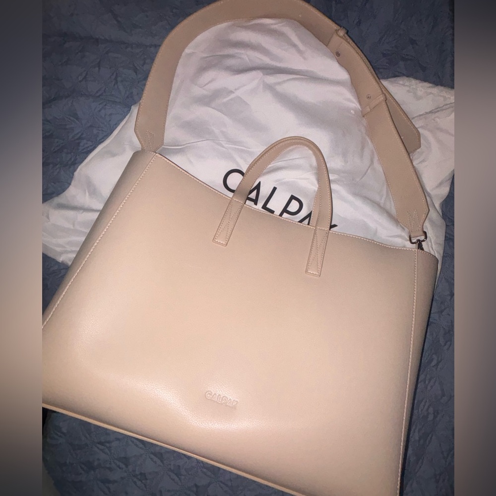 Birch colored Calpak tote bag